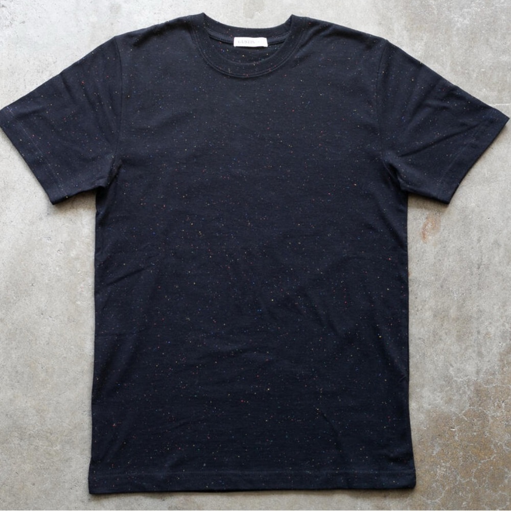 Gustin Rainbow Nep Black Short Sleeve Tee - MEDIUM (Qt. 1)